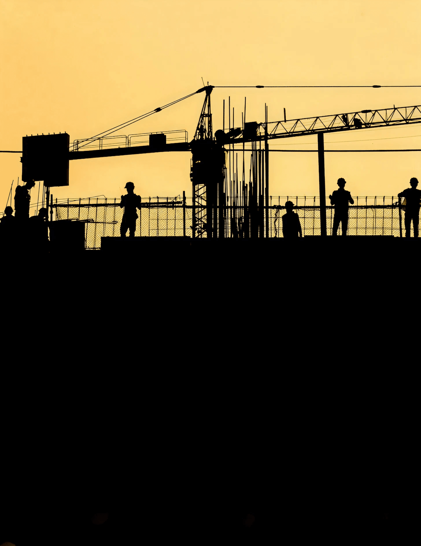 Construction workers on a site